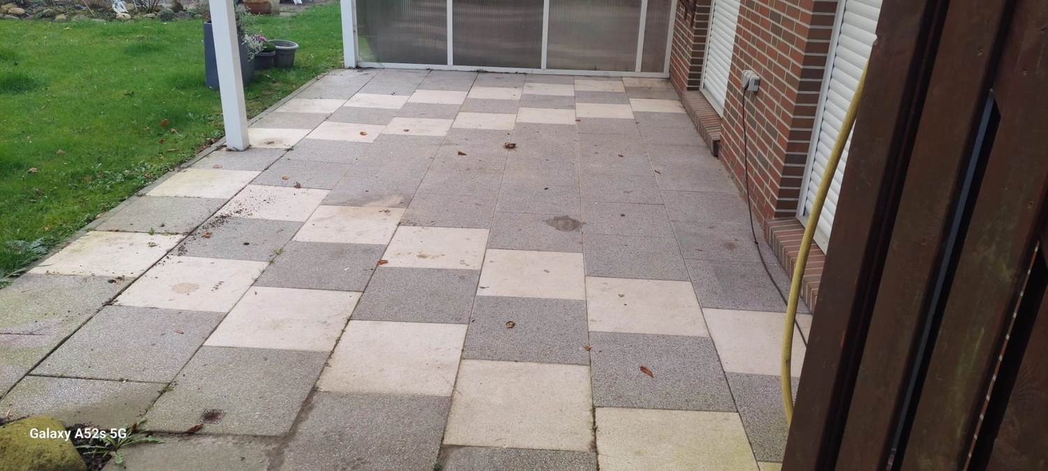 Hausmeisterservice NordWest - Hochdruckreinigung  & Steinreinigung - vor der Reinigung