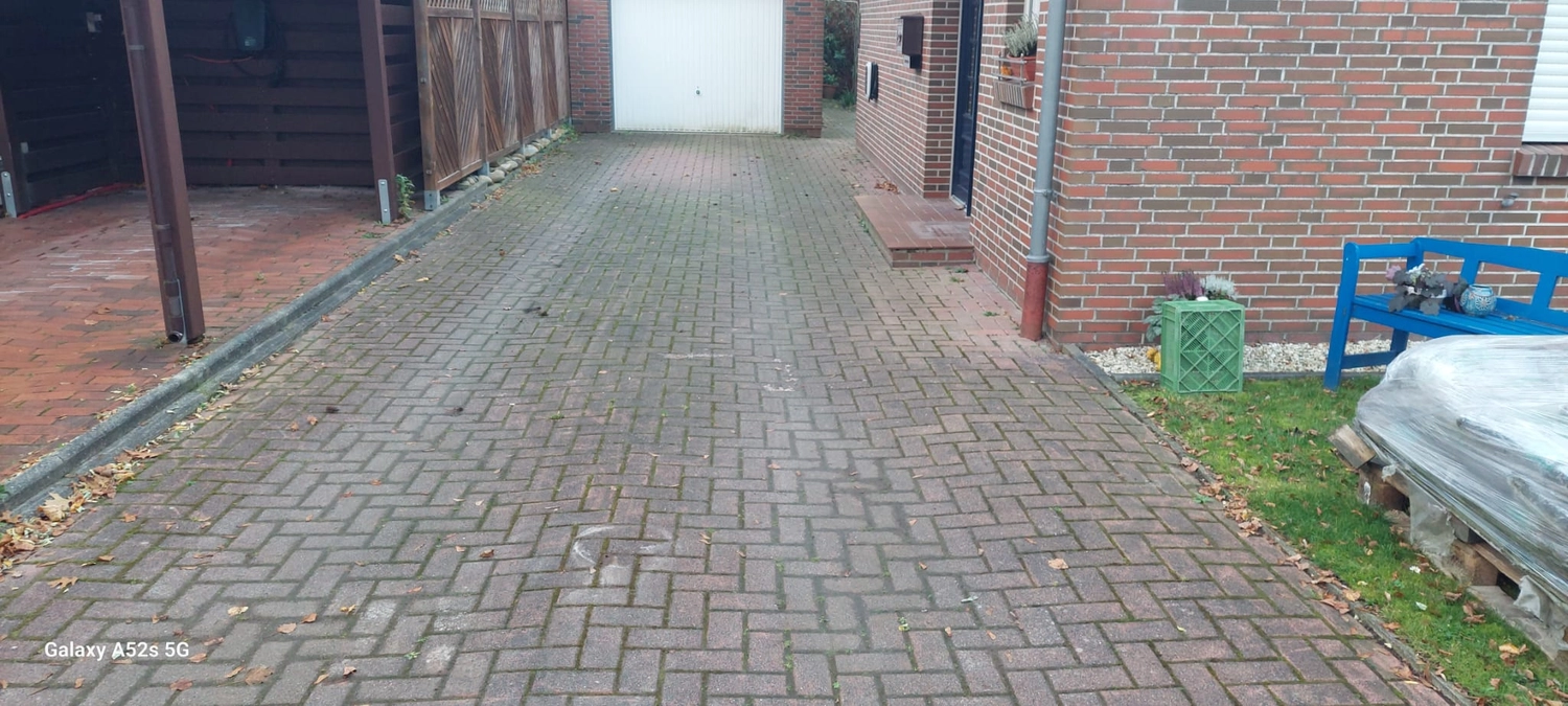 Hausmeisterservice NordWest - Hochdruckreinigung  & Steinreinigung - vor der Reinigung